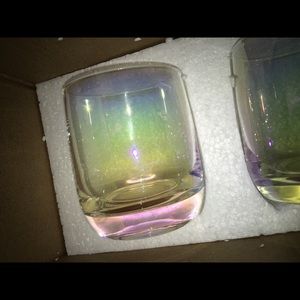 NEW IN BOX AMESSER IRIDESCENT WHISKEY TUMBLERS